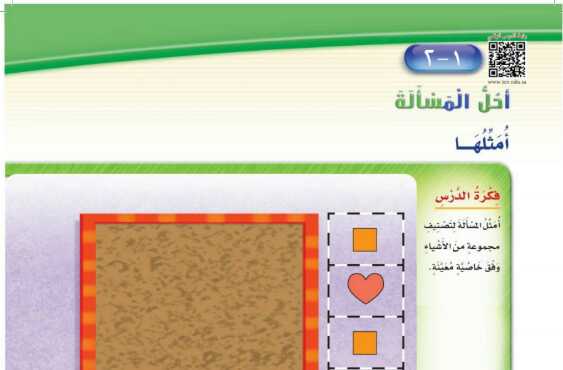 شرح درس أحل المسألة أمثلها اول ابتدائي ف1
