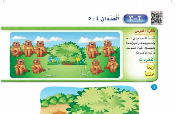 شرح درس العددان ٤-٥ اول ابتدائي ف1