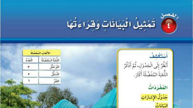 تمثيل البيانات وقراءتها