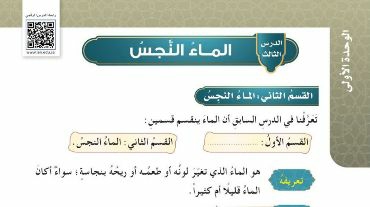 شرح درس الماء النجس للصف الرابع الابتدائي ف1
