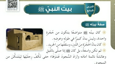 شرح درس بيت النبي صلى الله عليه وسلم للصف الرابع الابتدائي ف1