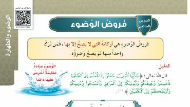 شرح درس فروض الوضوء للصف الرابع الابتدائي ف1