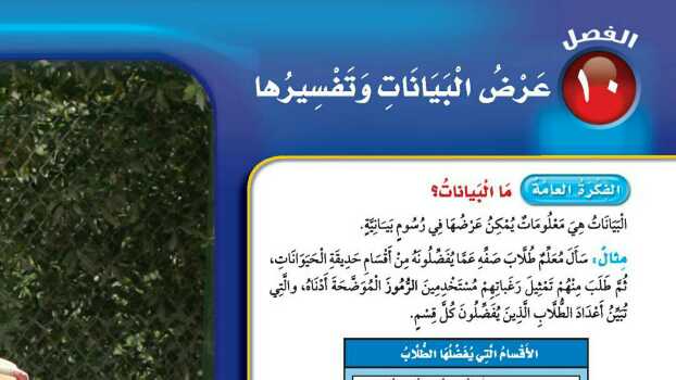 الفصل 10 عرض البيانات وتفسيرها