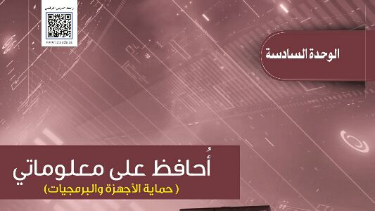 حل الوحدة السادسة أحافظ على معلوماتي حاسب اول متوسط ف2