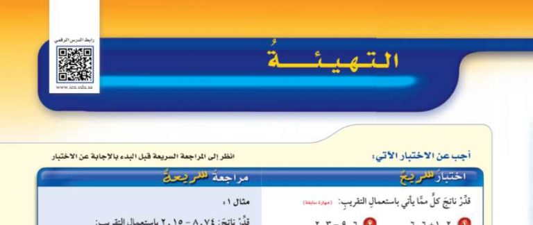 شرح درس التهيئة للفصل السادس العمليات على الكسور الأعتيادية سادس ابتدائي ف2