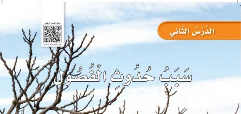 شرح درس سبب حدوث الفصول ثاني ابتدائي ف2