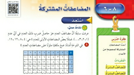 شرح درس المضاعفات المشتركة خامس ابتدائي ف2