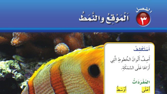 حل الفصل الثالث الموقع والنمط رياضيات اول ابتدائي ف1 1448