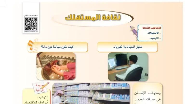 شرح درس ثقافة المستهلك ثاني متوسط ف2