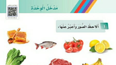 شرح الدرس مدخل الوحدة من الوحدة السادسة صحتي وغذائي لغتي اول ابتدائي ف2