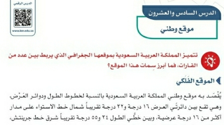 شرح درس موقع وطني سادس ابتدائي ف2