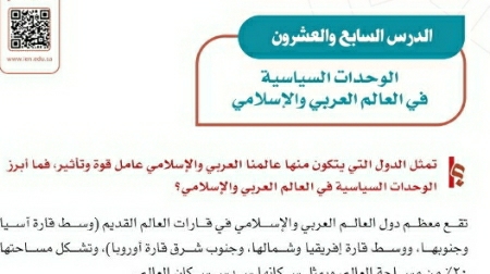 شرح درس الوحدات السياسية في العالم العربي والإسلامي اجتماعيات ثاني متوسط ف2