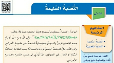 شرح درس التغذية السليمة سادس ابتدائي ف2