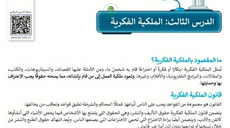 شرح درس الملكية الفكرية خامس ابتدائي ف2