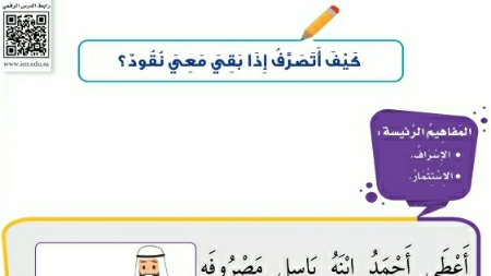 شرح درس كيف أتصرف إذا بقي معي نقود؟ ثاني ابتدائي ف2