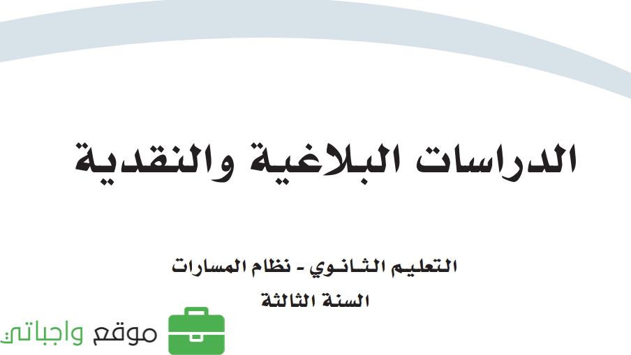 الدراسات البلاغية والنقدية