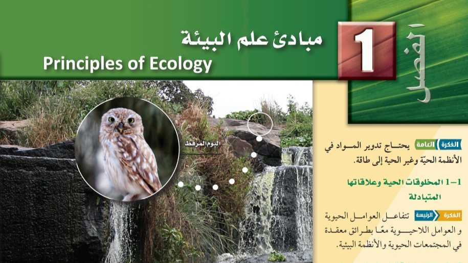 الفصل الاول مبادئ علم البيئة