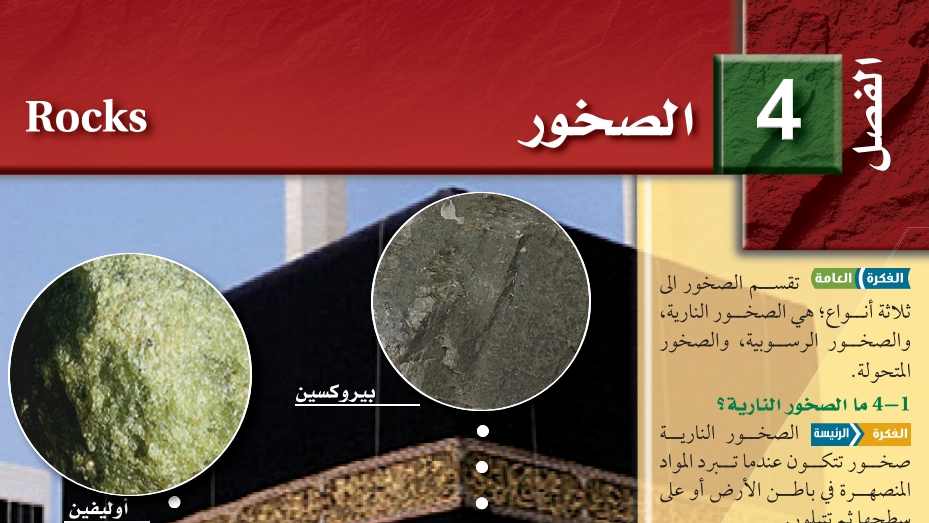 الفصل 4 الصخور