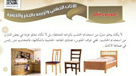 شرح درس الأثاث الخشبي وتزيينه بالحفر والقشرة ثاني متوسط ف2