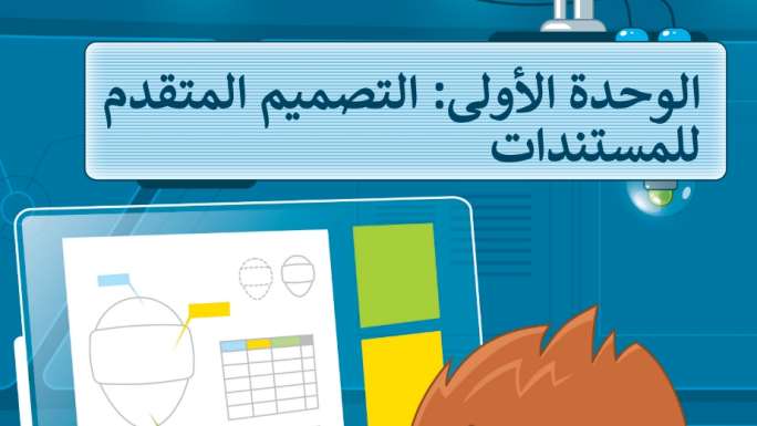 حل الوحدة الأولى التصميم المتقدم للمستندات سادس ابتدائي ف2 1447